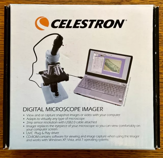 Celestron Digital Microscope Imager Model 44421 Eyepiece NEW in Box, Free Ship