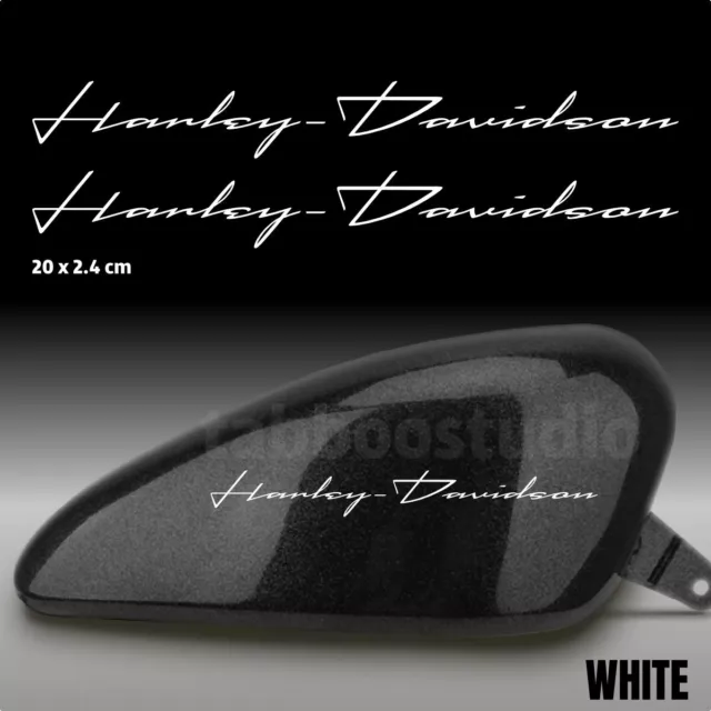 2 ST. TANK Aufkleber Chrom für Harley Davidson Freunde - ca. 203 mm x 90 mm  £12.83 - PicClick UK