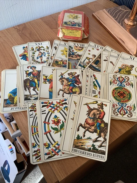1JJ SWISS TAROT DECK CARDS ESOTERIC FORTUNE TELLING 1974 Vintage 1JJ SWISS TAROT DECK CARDS ESOTERIC FORTUNE TELLING 1974 Vintage