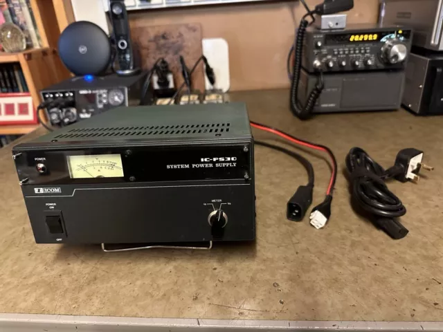 ICOM IC-PS30 POWER SUPPLY - MODIFIED for LATER ICOM 4-pin TRANSCEIVERS