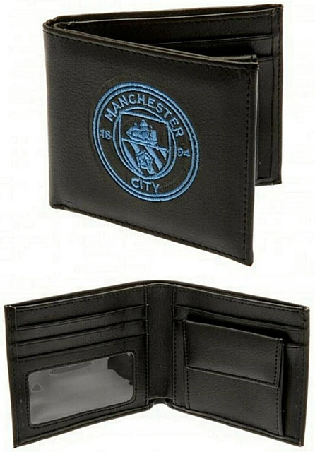 Manchester City Fc Besticktes Leder Geld Geld Geld Geld Münze Bargeldkarte Mcfc Man City