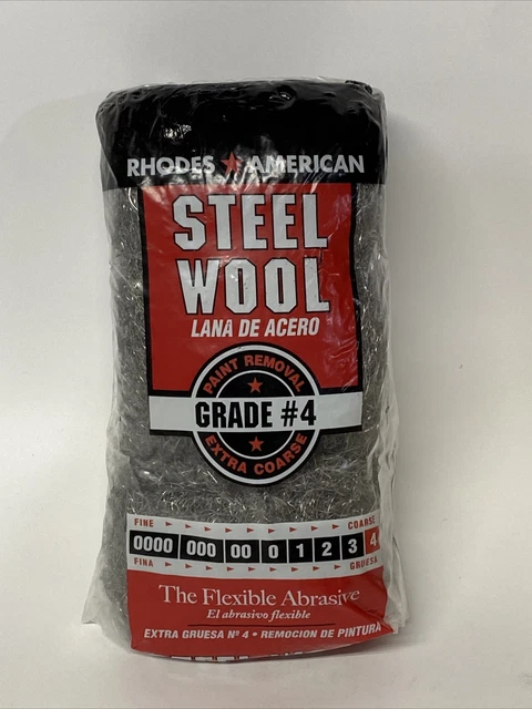 Rhodes American 10121116 4-Grade Steel Wool Pads Extra Course (Pack of 12) New