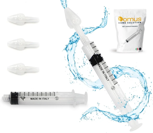Kit Lavaggio Nasale MELLA KIDS - Siringa Con Olive Nasali Morbide Per Bambini E Adulti, Made In Italy - Foto 8