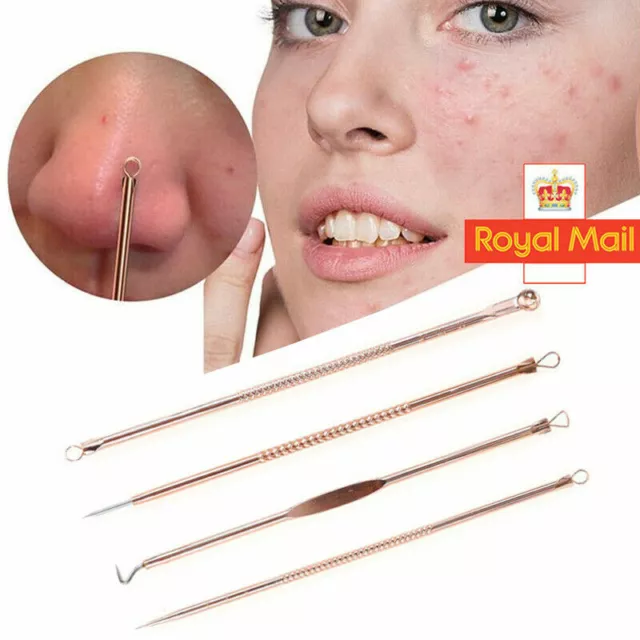 Blackhead Pimple Comedone Spot Acne Extractor Remover Kit Popper Blemish Tool