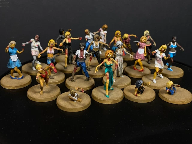 Wargames Factory Female Zombies Horde Plastic Figures 20+ 28Mm