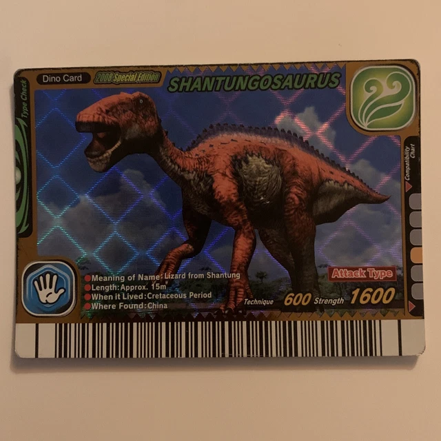 Sega Dinosaur King Card 2008 Special Edition 014 Shantungosaurus Bronze Rarity