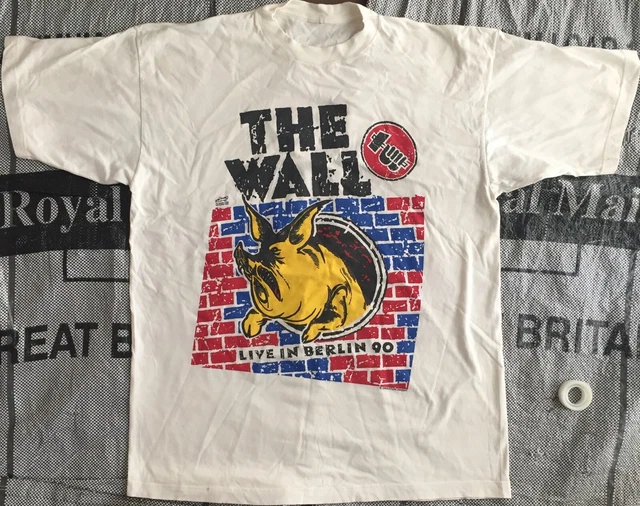 PINK FLOYD THE Wall Concert Berlin 1990 T Shirt White Van Morrison