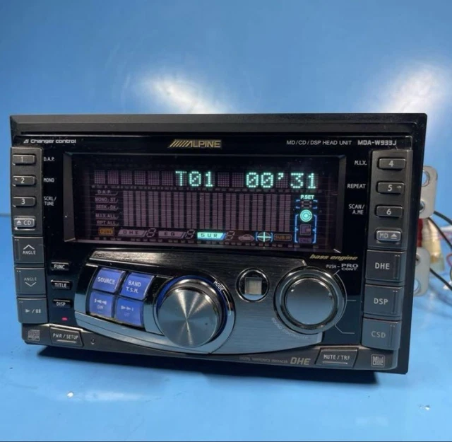 ◆ALPINE アルパイン MDA-W933J 2Dサイズ CD&MD　テスト済み◆中古品「A1307」