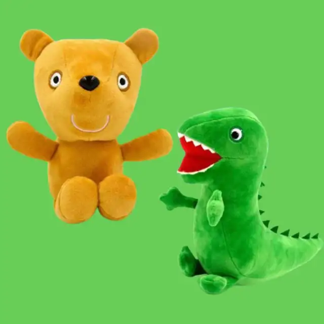 19cm Mr Dinosaur Stuffed Plush Toy Teddy Bear Peppa Pig George Plush Toy Gift UK