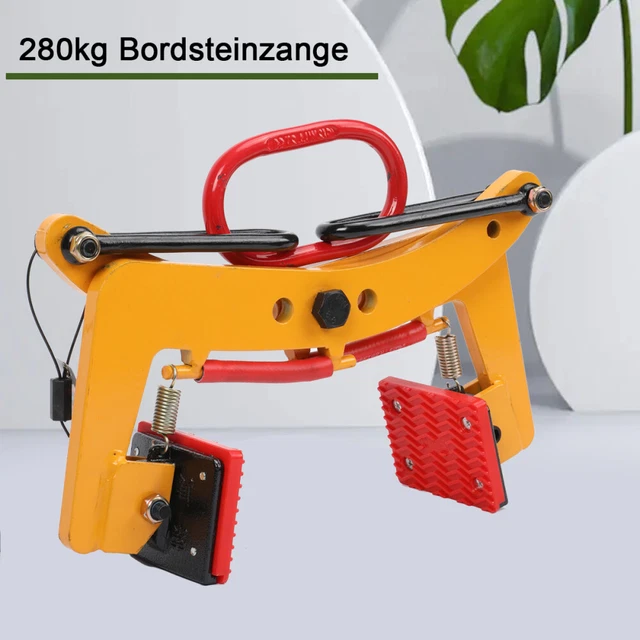Versetzzange Bordsteinzange 320 kg Steinträger Hebezange Vertikale Hebeklemmen