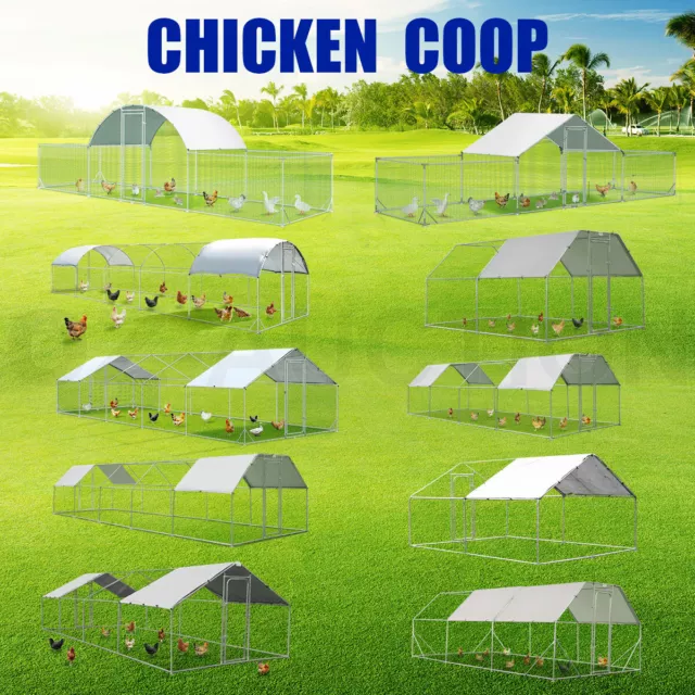 Chicken Coop Rabbit Hutch Ferret Cage Hen House Enclosure Guinea Pig Large Run