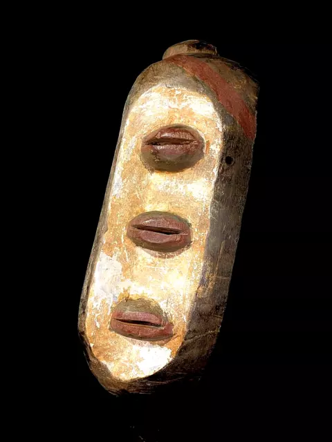 African MASK Grebo Wood Carved Maiden Spirit Mask Grebo tribe-6547