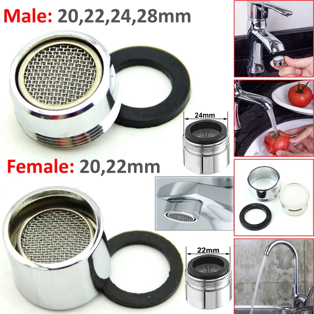 Wasserhahnbelüfter Wassersparwasserhahn Stecker Buchse Düse Auslauf Ende Diffusor Filter
