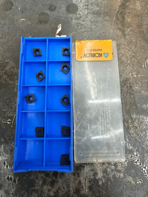 Qty 9 Korloy CCMT 21.51 -C25 CCMT060204 0000610042 NC3120 grade carbide inserts