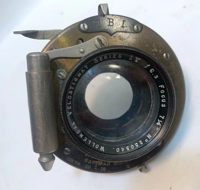 Wollensak  Velostigmat  Series IV  f6.3-7 1/4" lens  on EASTMAN KODAK F.P.K.