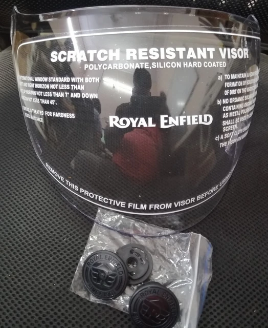 GENUINE ROYAL ENFIELD RRGHEP000350 full face Helmet Visor Clear 39.02