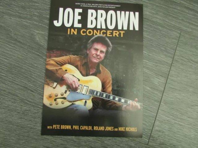 Joe Brown in Concert Rock n Roll Promotional Flyer with Tour Dates B