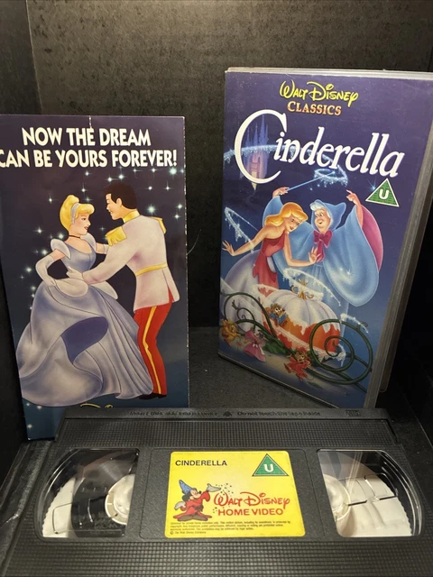 Vhs Cover Inlay WALT DISNEY CLASSICS Cinderella VHS Tape, With Rare Inlay £4.48 ...
