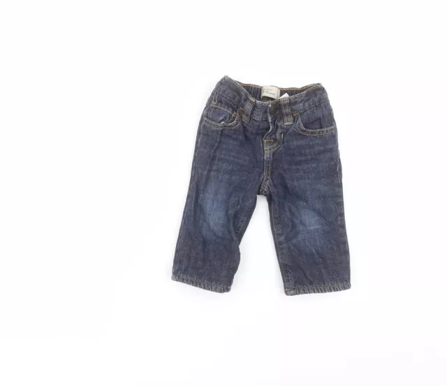 Gap Baby Blue Cotton Straight Jeans Size 3-6 Months