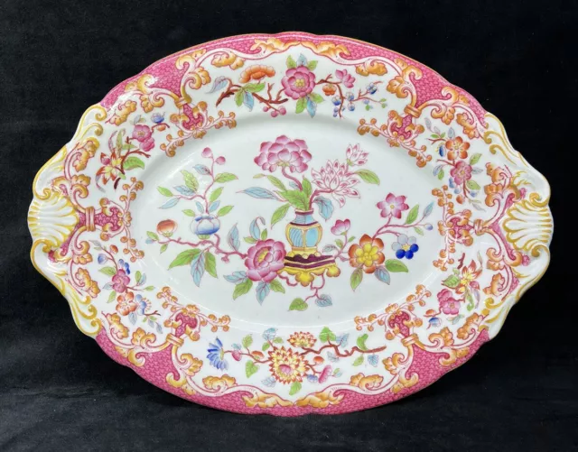 Fismes Minton Dish 2 Plats Plat Ovale De Service Porcelaine 970 Marne Est 19Eme 2