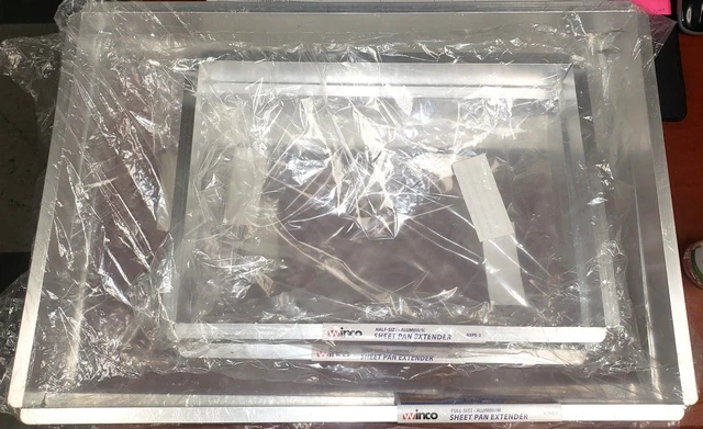 NEW WINCO ALUMINUM AXPE-1 FULL SZ and AXPE-2 1/2 SZ SHEET PAN EXTENDER CAKE FORM