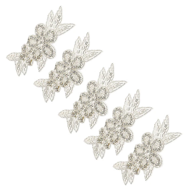 5 stücke Strass Patches Funkelnder Strass Applikationen DIY Kleidung Zubehör