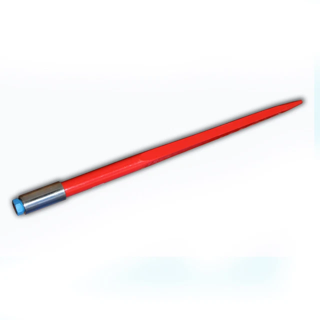 32" Square Hay Bale Spear 1350lbs capacity 1 3/8" wide w/ nut and sleeve Conus 1