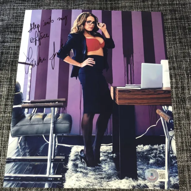 Erika Jordan Signed Autograph 8X10 Photo Sexy Actress Hot Beckett Bas Coa
