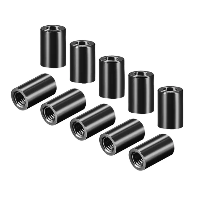 Round Aluminum Standoff Column Spacer M3x10mm,for Quadcopter,Black,10pcs