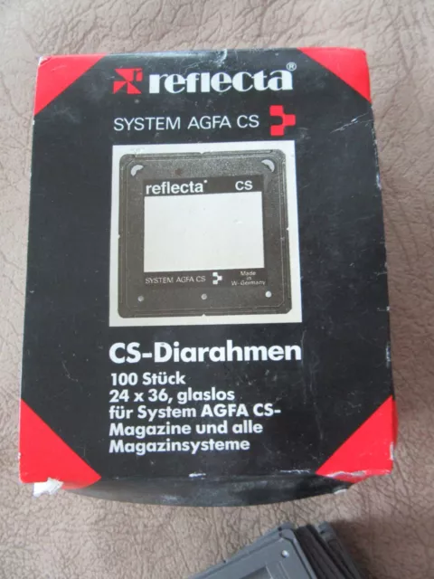 Reflecta CS-Rahmen 1005 grau 100 Stück  24x36 glaslos Diarahmen