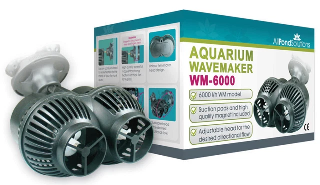 All Pond Solutions Dual Marine Aquarium 6000L/H Wavemaker Fish Tank Powerhead