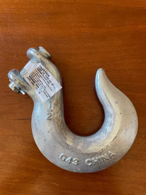 Clevis Chain Slip Hook 1/2" Campbell T9401824 Grade 43 Zinc Plate ~WLL 9,200 lb