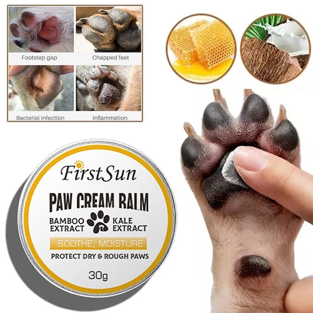 'Dog Paw Balm Cream Pet Natural Lick Safe Dry Skin Cracked Paws Foot Care AU/