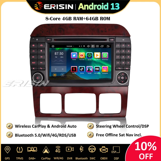 Autoradio Android 13 Con Bluetooth E CarPlay - 8.8" 4GB+64GB Per VW, Seat, Skoda - Foto 14