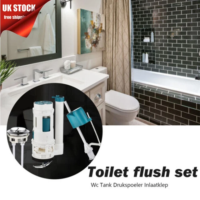 CISTERN TOILET FILL Parts Water Drain Flush Valve Button Set Repair