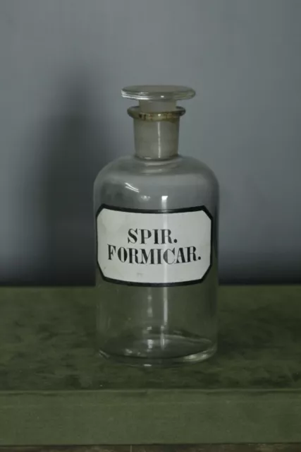 SPIR FORMICAR Apothekerflasche / Apothekergefäß glas aus den 50er Jahren !