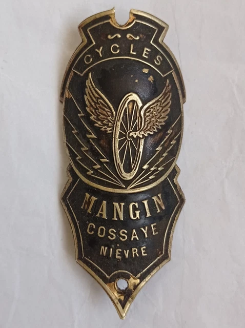 Ancienne Plaque de Vélo Cycles MUSTANG LMC