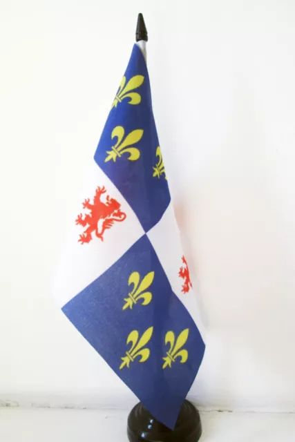 DRAPEAU DE TABLE PICARDIE 21x14cm - PETIT DRAPEAUX 14 x 21 cm PICARD - FRANCE -