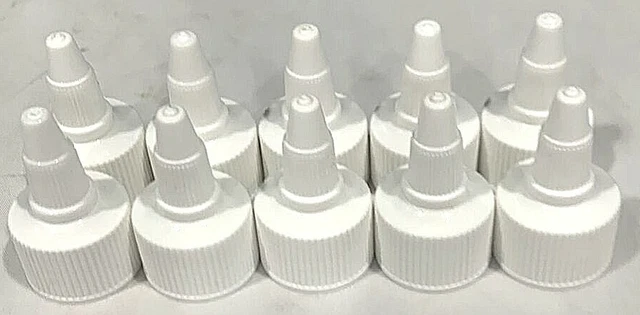Junta dispensadora de tapas junta de espuma giratoria fina acanalada 0,118"" orificio blanco -Lote de 100-
