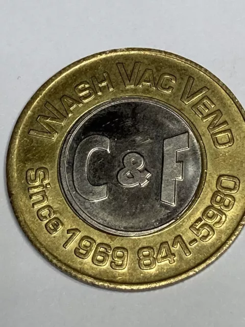 RARE C&F CAR WASH TOKEN CULLMAN ALABAMA OBSOLETE #qj1