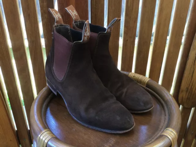 R.M. Williams Gardener Greasy Kip Leather Boot: Brown – Trunk Clothiers