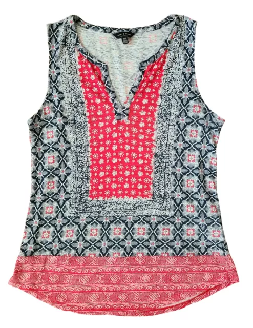 NWOT Awesome Lucky Brand Designer Sleeveless Shirt Top Blouse Size Medium ...