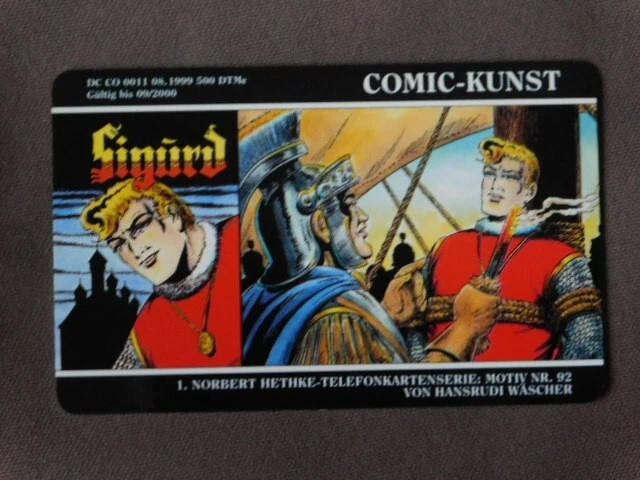 Prepaid kaart MINT Ongebruikt Duitsland - Sigurd / Comic-Kunst  opl 500