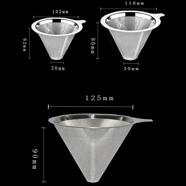 2018 Hohe Qualität Kaffeefilter Teile Teesieb Trichter Zubehör Übergießen