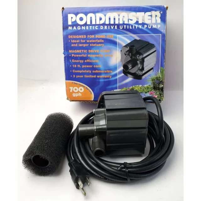 Pondmaster Magnetic Drive Utility Pump 700 GPM Ponds Waterfalls Statuary USA