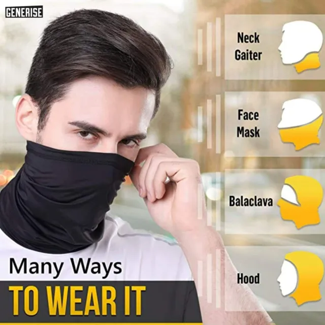 Scarf Snood Neck Gaiter Windproof Bandana Bicycle Motorcycle Face Mask Cover