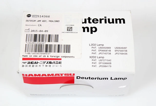 Beckman/Hamamatsu L2D2 Deuterium Lamp Assy For DU-800 Spectrophotometer, L11137