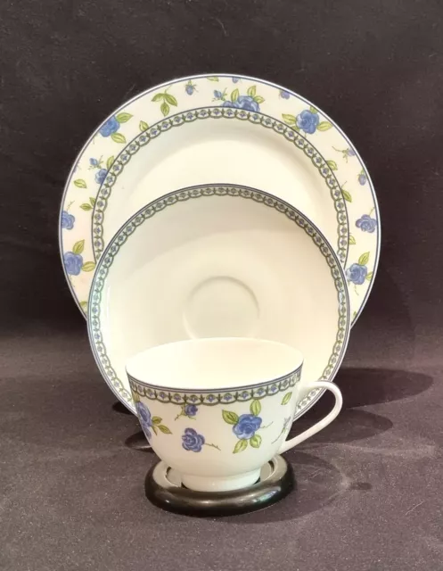 Vintage Coalport Blue Belle Fine Bone China Trio Country Garden Collection