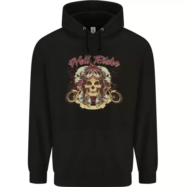 Hell Riders Motorcycle Motorbike Biker Childrens Kids Hoodie