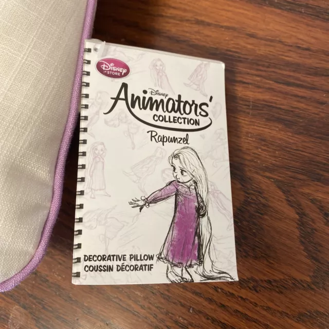 Disney Store Animators Collection Rapunzel 16” Pillow! Tangled Sketch RARE!  NEW 3